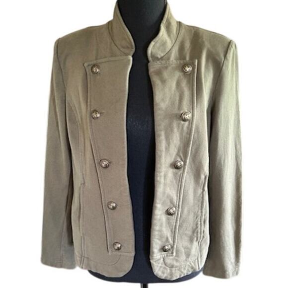 Tommy Hilfiger Jackets & Blazers - Tommy Hilfiger Khaki Olive Military-Style Jacket Women’s Medium